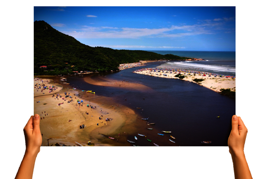 Pôster Costão da Guarda e o Encontro do Rio com o Mar